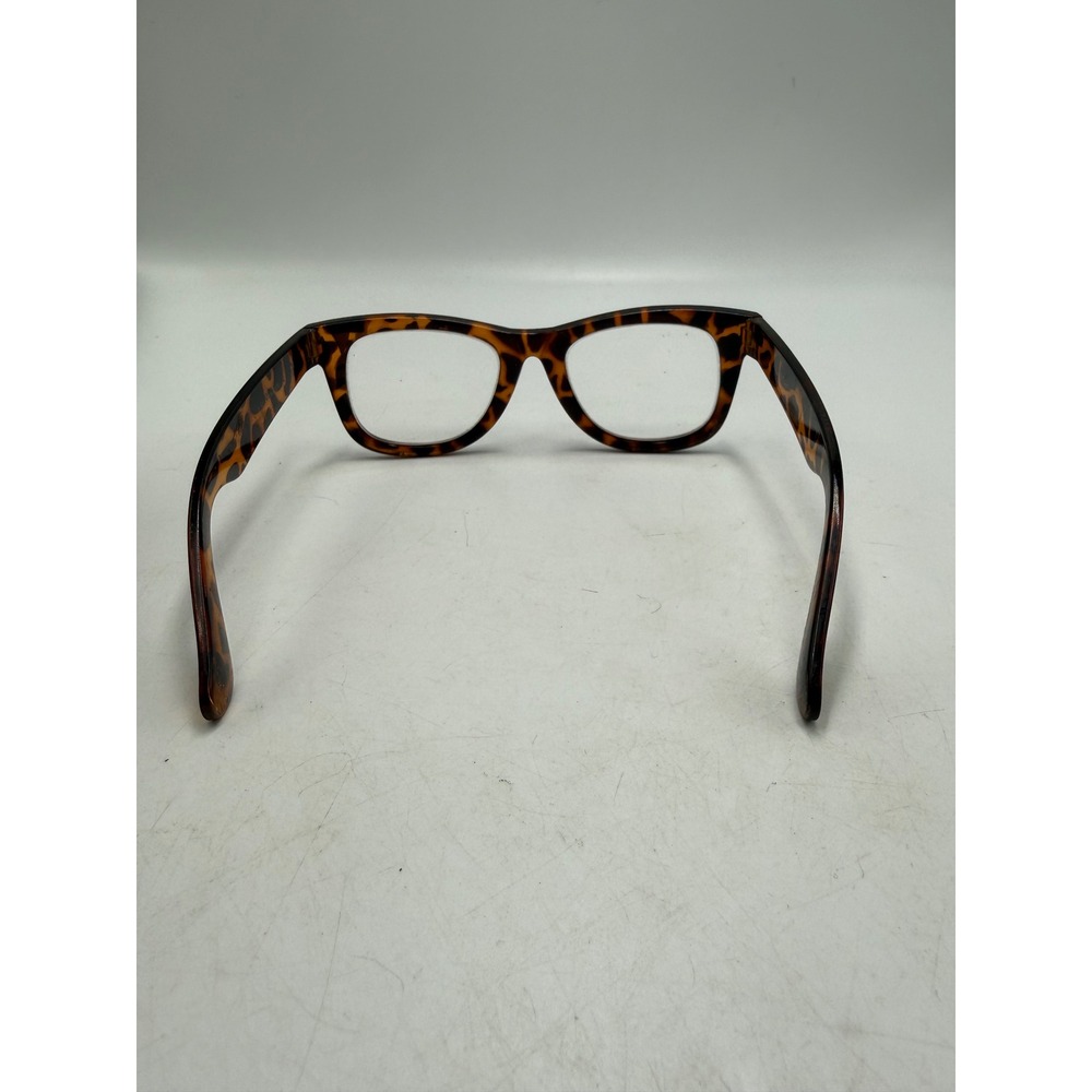 Betsey Johnson Leopard Print Reading Glasses Frames Brown Black +2.50 Strength - Picture 3 of 7